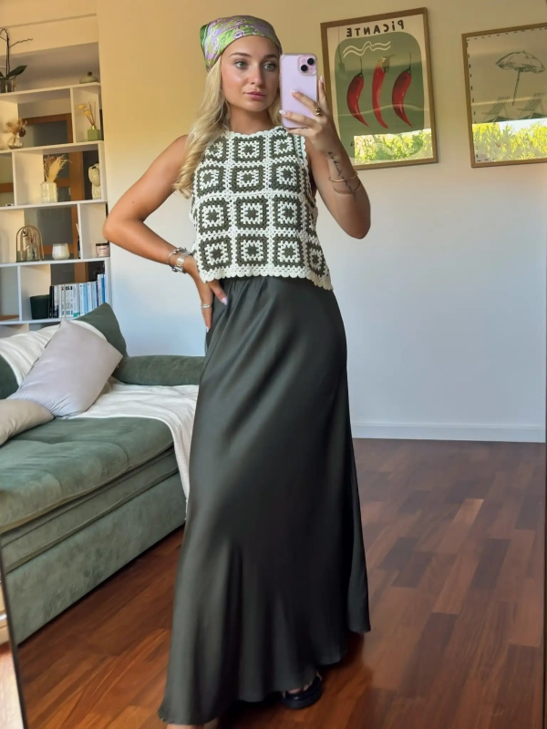 Jupe longue - SATINE