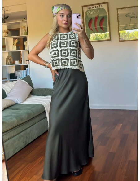 Jupe longue - SATINE