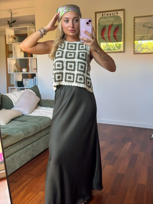 Jupe longue - SATINE