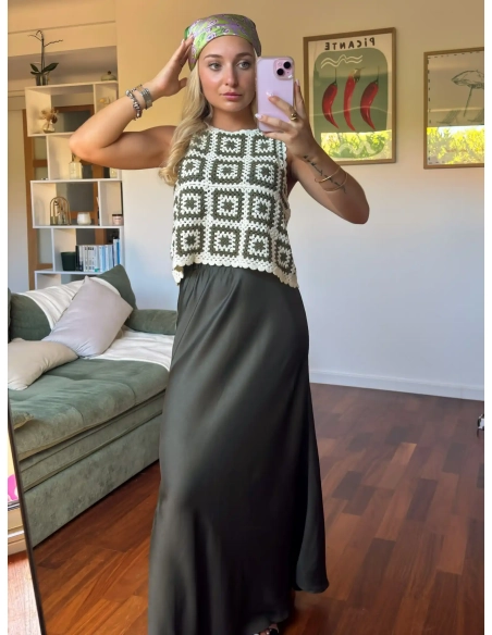 Jupe longue - SATINE