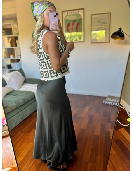 Jupe longue - SATINE