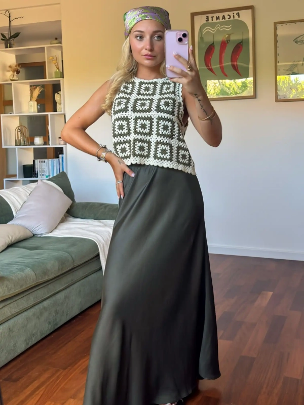 Jupe longue - SATINE