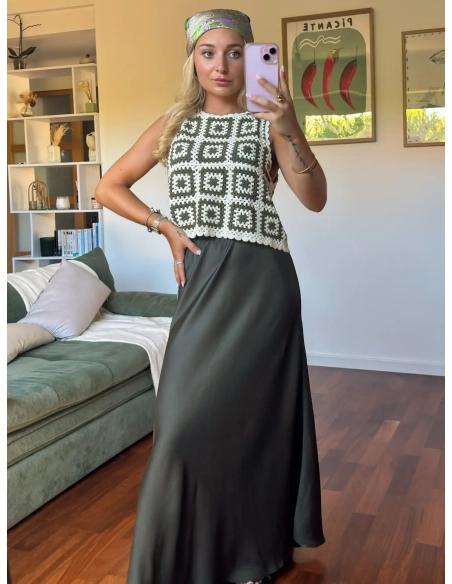 Jupe longue - SATINE