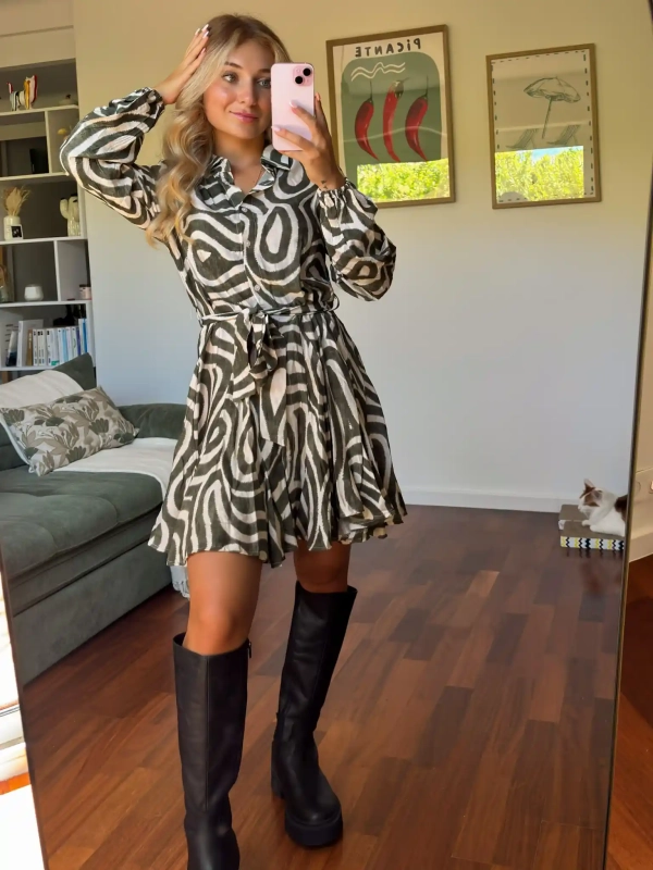 Robe graphique - ROSELINE