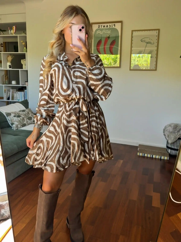 Robe graphique - ROSELINE