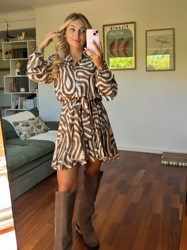 Robe graphique - ROSELINE