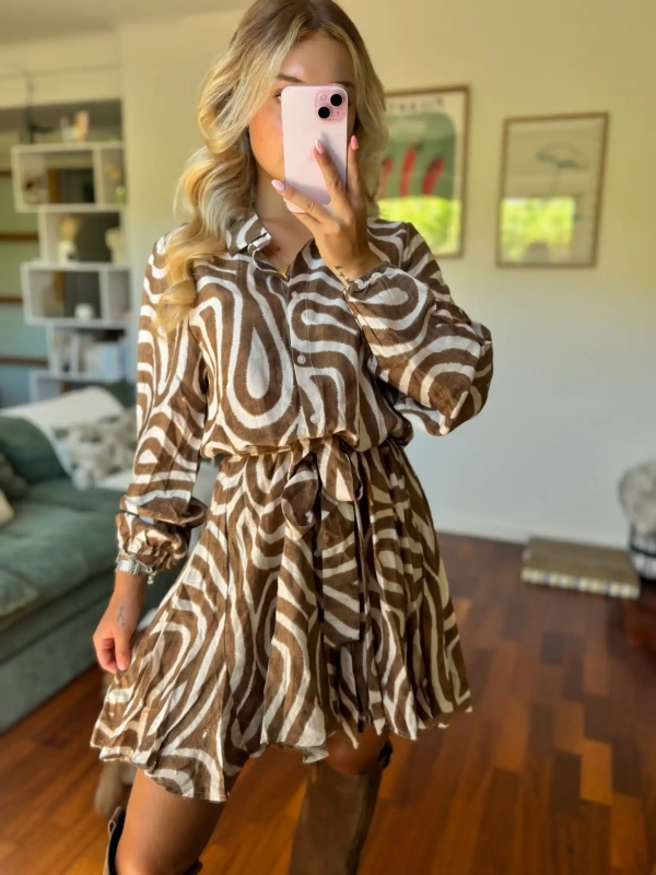 Robe graphique - ROSELINE