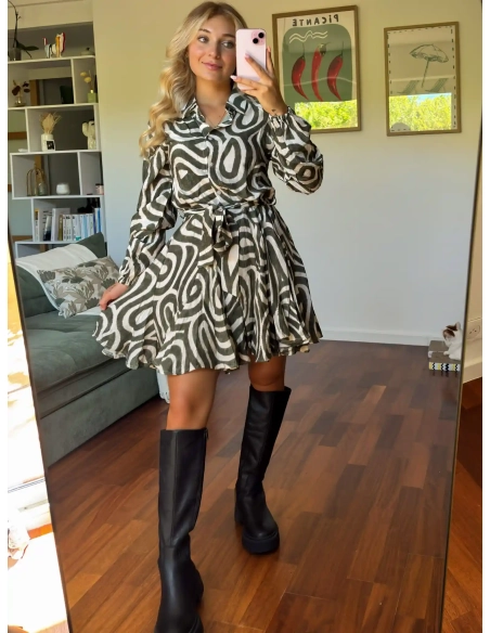 Robe graphique - ROSELINE