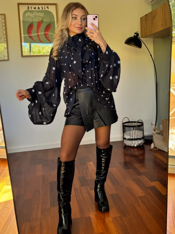 Blouse à pois - MAO