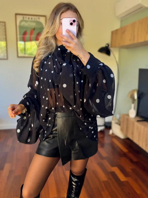 Blouse à pois - MAO