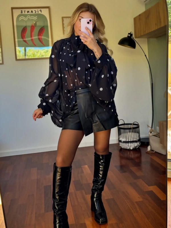 Blouse à pois - MAO