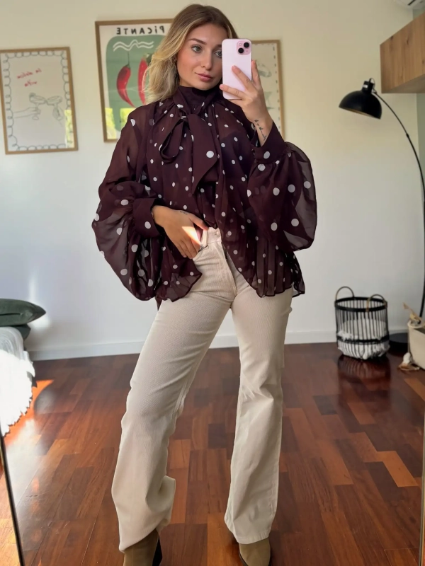 Blouse à pois - MAO