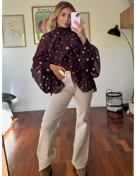 Blouse à pois - MAO