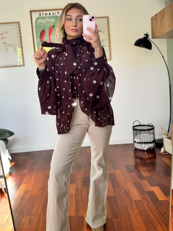 Blouse à pois - MAO