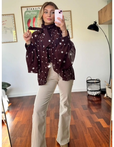 Blouse à pois - MAO