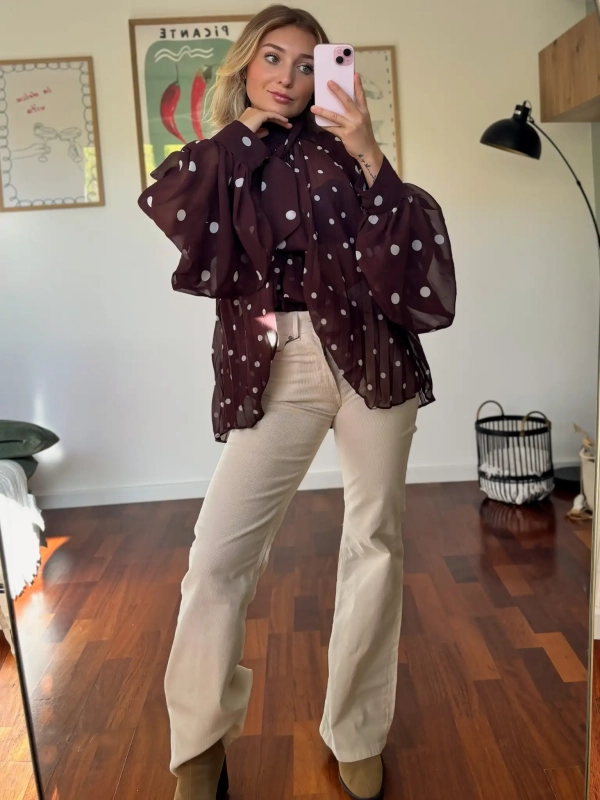 Blouse à pois - MAO