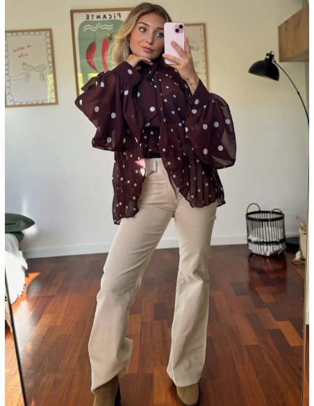 Blouse à pois - MAO
