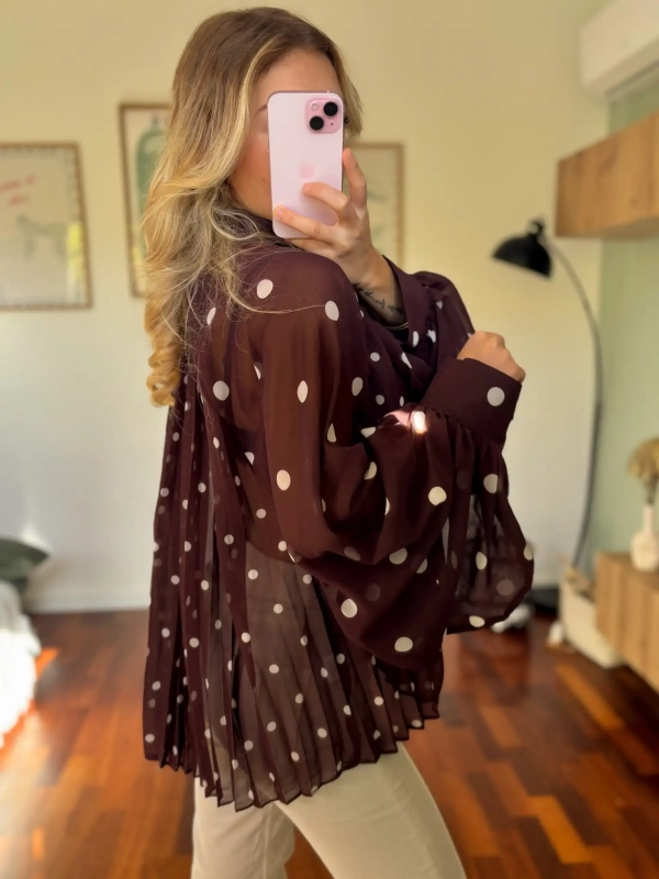 Blouse à pois - MAO