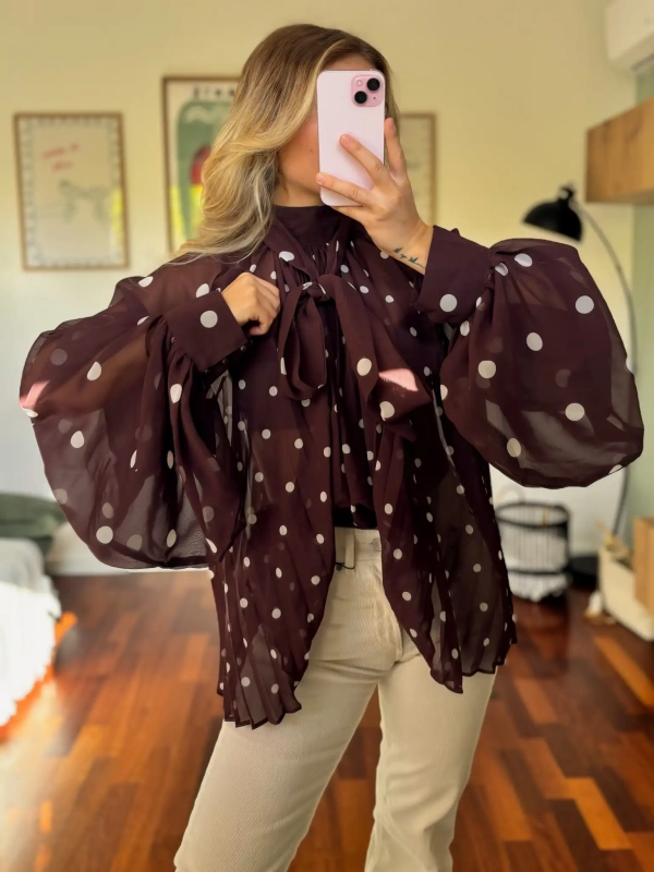 Blouse à pois - MAO