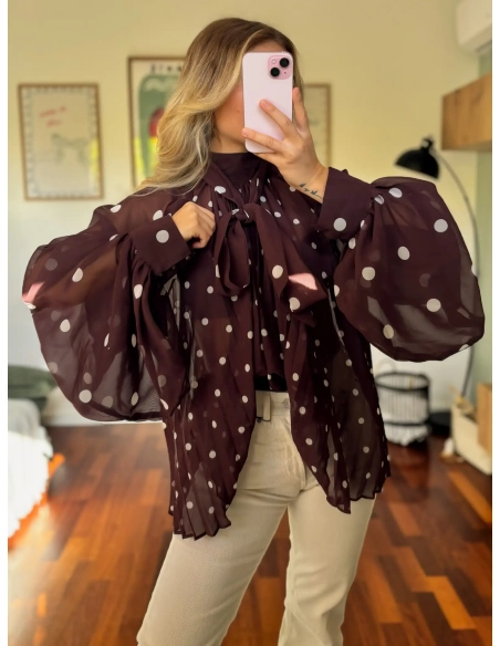 Blouse à pois - MAO