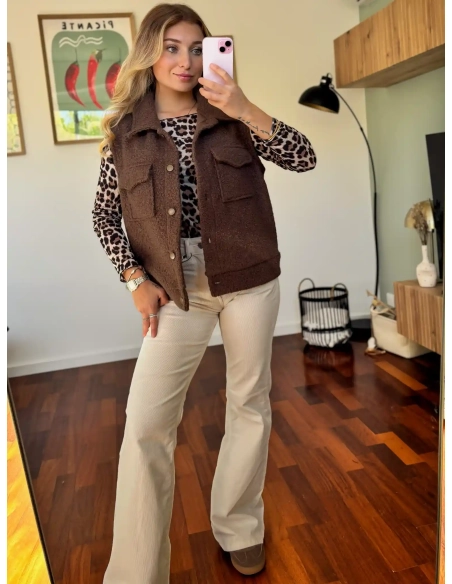 Veste sans manches - ANNE LAURE