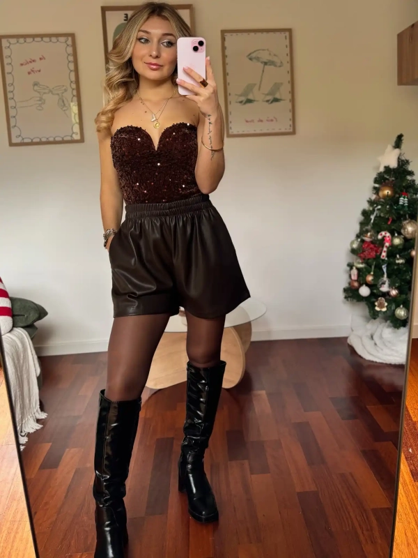 Short en similicuir - LILOU