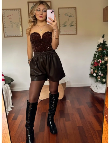 Short en similicuir - LILOU