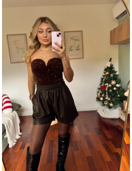 Short en similicuir - LILOU