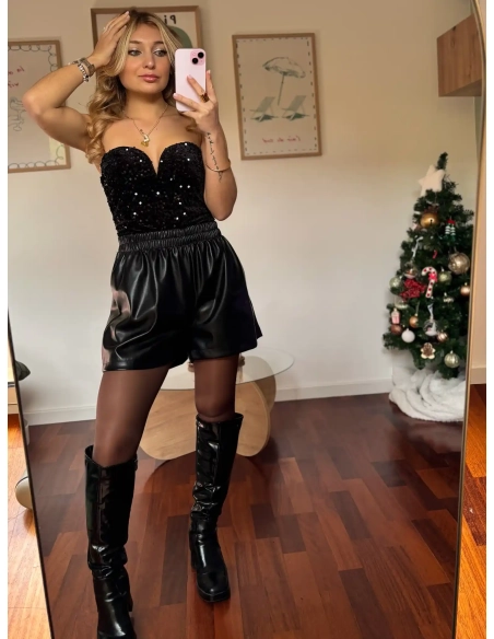 Short en similicuir - LILOU