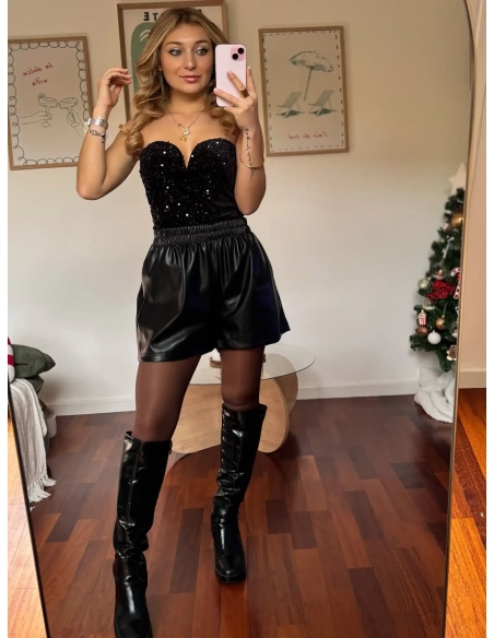 Short en similicuir - LILOU