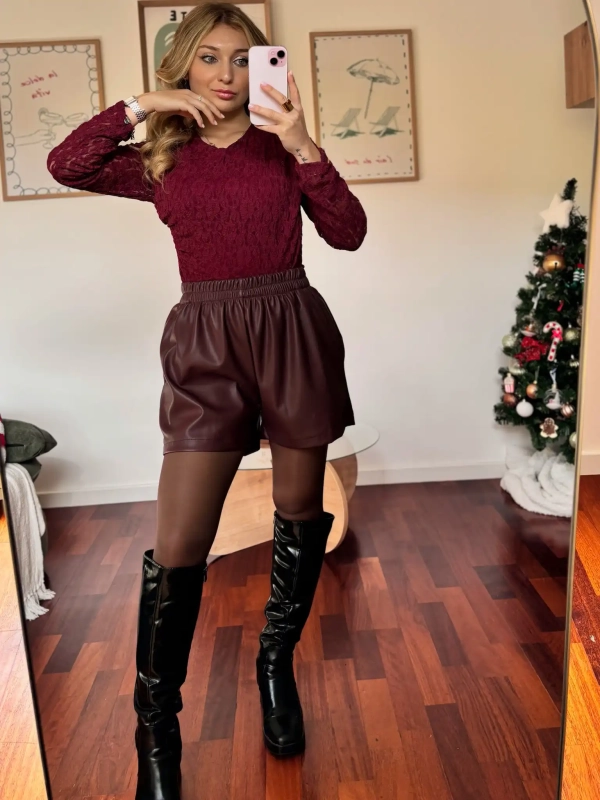 Short en similicuir - LILOU