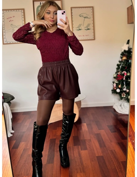 Short en similicuir - LILOU