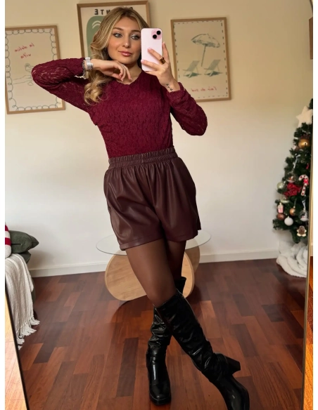 Short en similicuir - LILOU