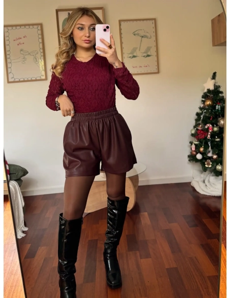 Short en similicuir - LILOU