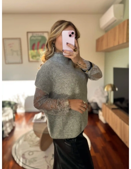 Pull en dentelle - MILOS