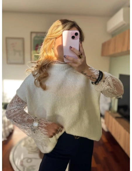 Pull en dentelle - MILOS