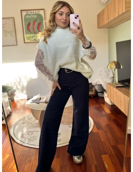 Pull en dentelle - MILOS