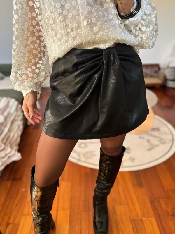 Jupe short drapée - MAYLO