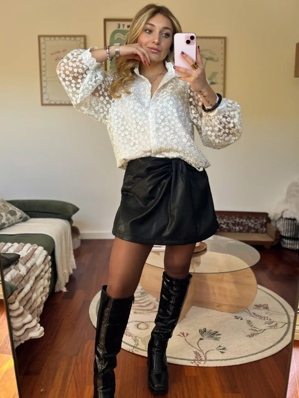 Jupe short drapée - MAYLO