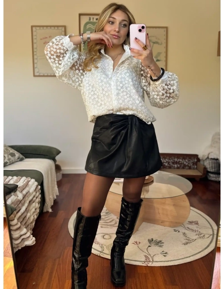 Jupe short drapée - MAYLO