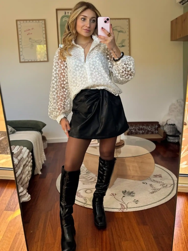 Jupe short drapée - MAYLO