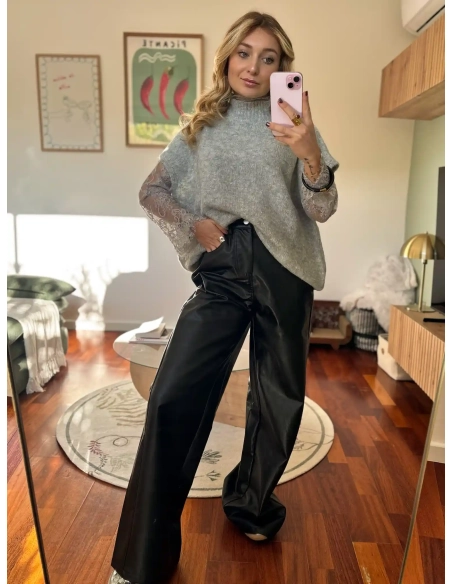 Pantalon similicuir - MORE