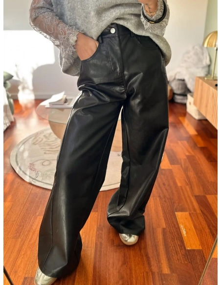 Pantalon similicuir - MORE