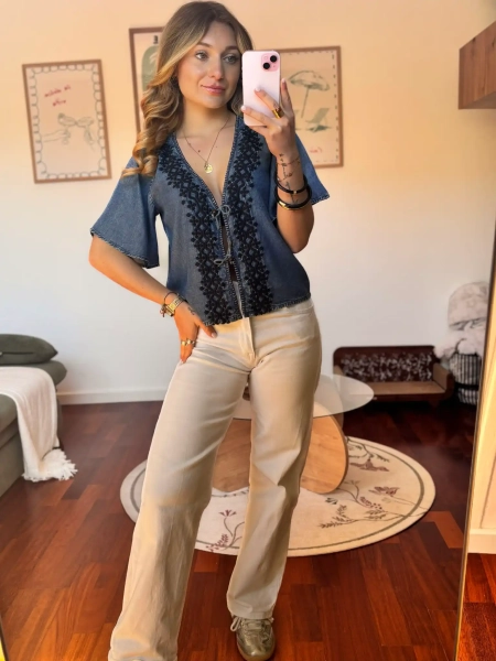 Blouse brodée - CLEO