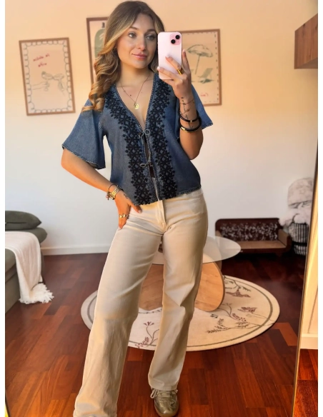 Blouse brodée - CLEO