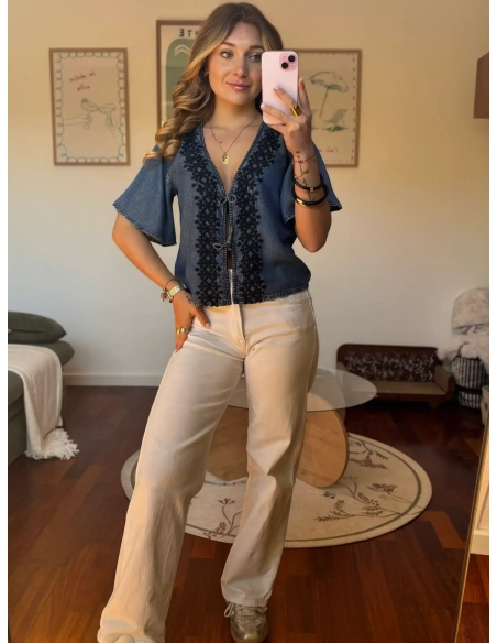 Blouse brodée - CLEO