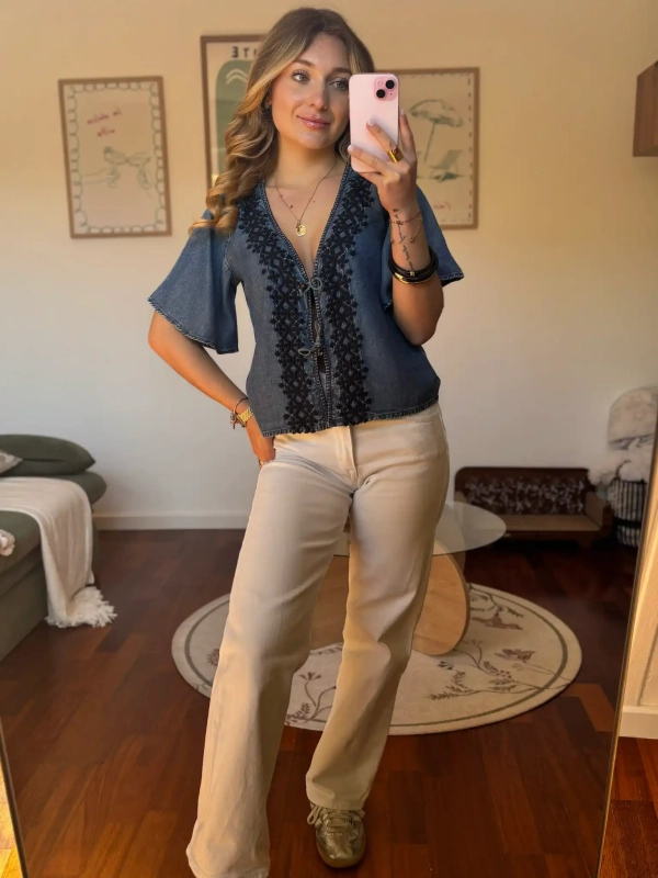 Blouse brodée - CLEO