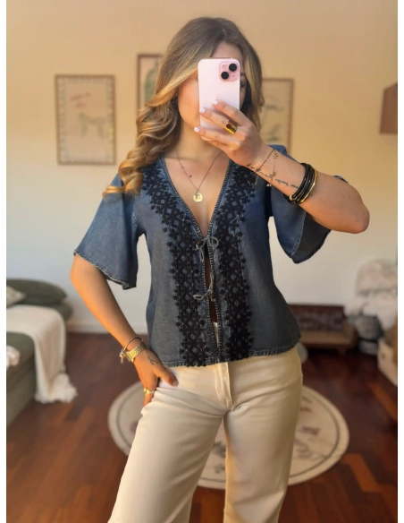 Blouse brodée - CLEO