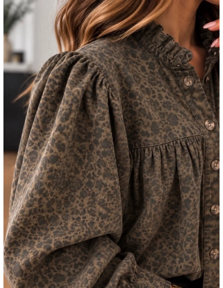 Chemise femme kaki - CÉLIANE - Affaire de Filles