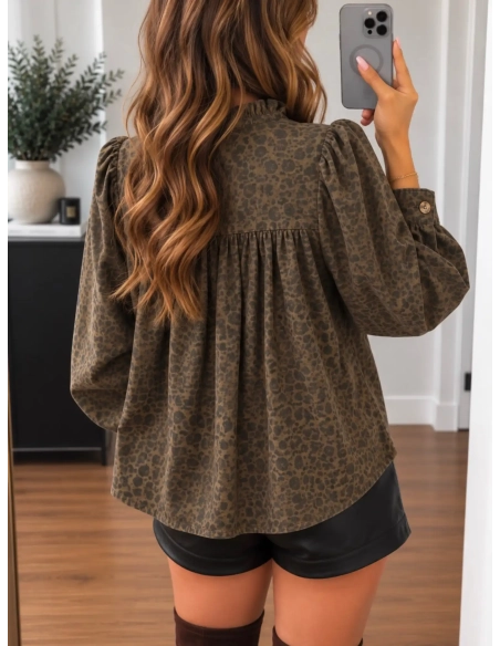Chemise femme kaki - CÉLIANE - Affaire de Filles